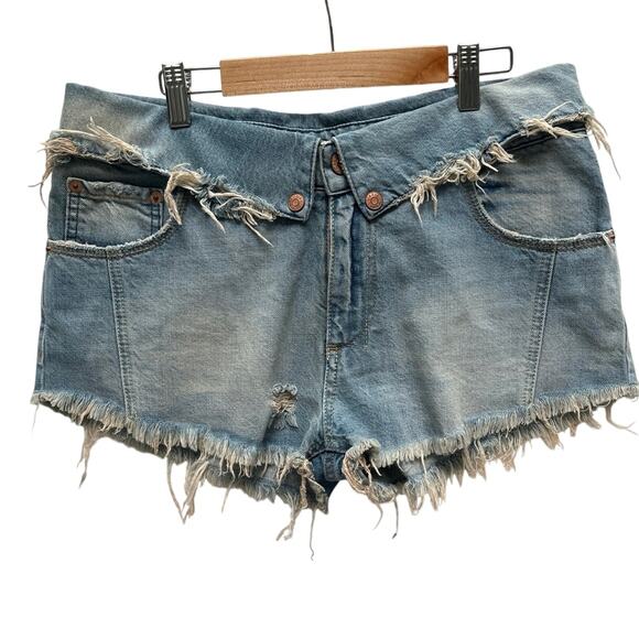 SER.O.YA Mason Denim Distress Jean Shorts Palermo size 28 - Picture 1 of 10